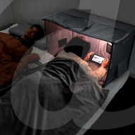 Black-out box for late night gaming in bed