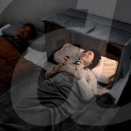 Black-out box for late night gaming in bed