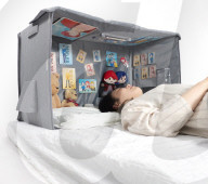 Black-out box for late night gaming in bed