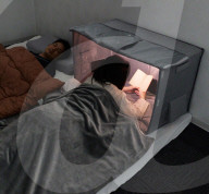 Black-out box for late night gaming in bed