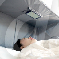 Black-out box for late night gaming in bed