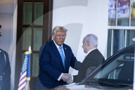 Donald J Trump Met With Israel’s Prime Minister, Benjamin Netanyahu  To Talk Pieces In The Middle East 