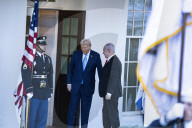 Donald J Trump Met With Israel’s Prime Minister, Benjamin Netanyahu  To Talk Pieces In The Middle East 