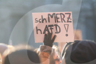 Friedlich Merz Rally For Upcoming Election In Bonn And Counter Protest