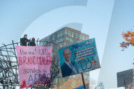 Friedlich Merz Rally For Upcoming Election In Bonn And Counter Protest