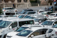 Roma, Sit-in dei tassisti a Bocca della Verit&#xe0;
Roma, Sit-in dei tassisti a Bocca della Verit&#xe0;