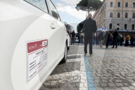 Roma, Sit-in dei tassisti a Bocca della Verit&#xe0;
Roma, Sit-in dei tassisti a Bocca della Verit&#xe0;