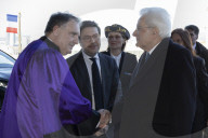 Il Presidente della Repubblica, Sergio Mattarella in occasione della cerimonia di consegna dell&#x2019;onorificenza accademica di Dottore Honoris Causa dall&#x2019;Universit&#xe0; di Aix-Marseille