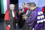 Il Presidente della Repubblica, Sergio Mattarella in occasione della cerimonia di consegna dell&#x2019;onorificenza accademica di Dottore Honoris Causa dall&#x2019;Universit&#xe0; di Aix-Marseille