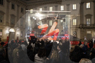 Countdown Orologio Olimpiadi 2026 in piazzetta Palazzo Reale a Milano