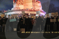 Germain Protest ''Zusammen Gegen Rechts'' (together Against The Right) In Paris Against Right-wing Forces In German Politics