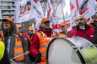 Industrial Workers' Protest in Front of the European Commission