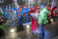 Industrial Workers' Protest in Front of the European Commission