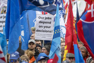 Industrial Workers' Protest in Front of the European Commission