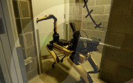Robot dog for detecting and disabling bombs 