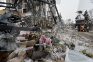Russian missile attack on Izium