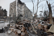 Russian missile attack on Izium