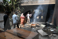 Protesters Vandalized Residence Of Ousted Prime Minister Sheikh Hasina In Dhaka.