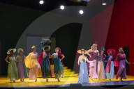 Fotoprobe der Oper Pferd frisst Hut unter der Regie von Herbert Fritsch in Berlin