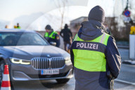 Das Ende von Schengen: Grosskontrolle der Bayerischen Polizei an der Grenze zu Österreich in Oberaudorf