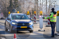 Das Ende von Schengen: Grosskontrolle der Bayerischen Polizei an der Grenze zu Österreich in Oberaudorf