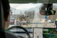Das Ende von Schengen: Grosskontrolle der Bayerischen Polizei an der Grenze zu Österreich in Oberaudorf