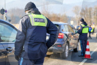 Das Ende von Schengen: Grosskontrolle der Bayerischen Polizei an der Grenze zu Österreich in Oberaudorf