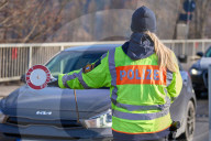 Das Ende von Schengen: Grosskontrolle der Bayerischen Polizei an der Grenze zu Österreich in Oberaudorf