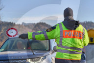 Das Ende von Schengen: Grosskontrolle der Bayerischen Polizei an der Grenze zu Österreich in Oberaudorf