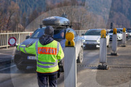 Das Ende von Schengen: Grosskontrolle der Bayerischen Polizei an der Grenze zu Österreich in Oberaudorf