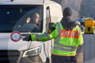 Das Ende von Schengen: Grosskontrolle der Bayerischen Polizei an der Grenze zu Österreich in Oberaudorf