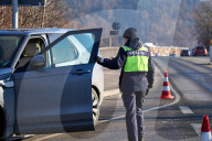 Das Ende von Schengen: Grosskontrolle der Bayerischen Polizei an der Grenze zu Österreich in Oberaudorf