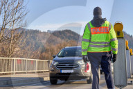 Das Ende von Schengen: Grosskontrolle der Bayerischen Polizei an der Grenze zu Österreich in Oberaudorf