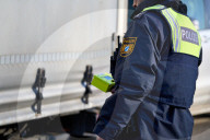 Das Ende von Schengen: Grosskontrolle der Bayerischen Polizei an der Grenze zu Österreich in Oberaudorf