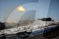 Live fire exercise of Ukrainian tank crews 