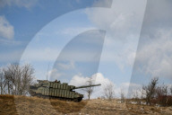 Live fire exercise of Ukrainian tank crews 