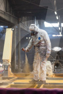 Carnaval de Nice "Roi des Oceans" atelier de fabrication Halle Spada