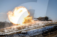 Live fire exercise of Ukrainian tank crews 