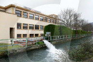 Protesters In Front Of The Arkema Factory In The Isere Department
