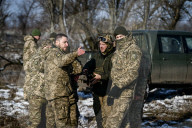 Live fire exercise of Ukrainian tank crews