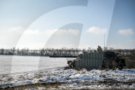 Live fire exercise of Ukrainian tank crews