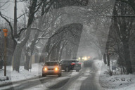 Snow Snarls The Morning Commute In Toronto, Canada