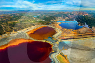 FEATURE - Luftaufnahmen zeigen den Fluss Rio Tinto in Spanien