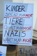 Proteste und Gegenproteste in Göttingen