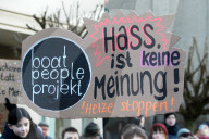 Proteste und Gegenproteste in Göttingen