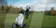 Smart golf bag carry trolley 