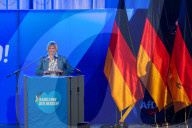 AfD Wahlkampfveranstaltung in Greding
