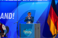 AfD Wahlkampfveranstaltung in Greding