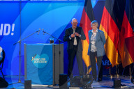 AfD Wahlkampfveranstaltung in Greding