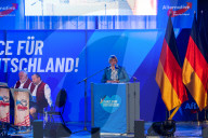 AfD Wahlkampfveranstaltung in Greding
